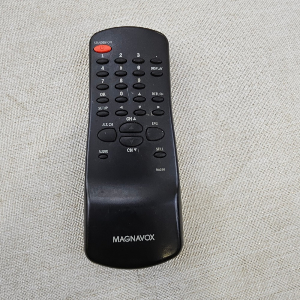 Magnavox NA386 TV Remote‎ Control Black Replacement OEM Universal